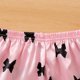 thumbnail image 5 of Conjuntos de solapa de manga corta para niños, ropa de dormir de seda sintética para el hogar de verano para niños, conjunto de ropa de dormir para niñas, ropa de dormir de manga corta con lazo de col, 5 of 6