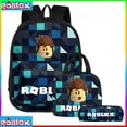 thumbnail image 2 of Roblox-Mochila deportiva con compartimentos para estudiantes de primaria y secundaria, Mochila de Anime para Cosplay, iluminadora, para niños y niñas, 2 of 5