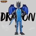thumbnail image 2 of Disfraz de dragón de Halloween para niños y niños de Spooktacular Creations, 2 of 7