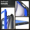 thumbnail image 2 of Allytechgroup Case for iPad Air 13 Inch M3 2025/M2 2024 with Pencil Holder/ Support Pencil 2nd & Magnetic Attachment Wireless Charging Kickstand Hard PC + Soft TPU Shockproof Stand Rugged Cover,Blue, 2 of 12