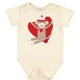 thumbnail image 3 of Inktastic Hug Sock Monkey Boys or Girls Baby Bodysuit, 3 of 5