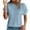 Light Blue, variant on Otntypg Womens Tunic Tops Eyelet Embroidery Summer Oversized Crewneck Curved Hem 2025 Loose Casual Short Sleeve Trendy Plain T Shirts Black L