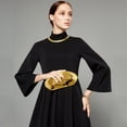 thumbnail image 3 of Bolso de mano NEWROGENG acrílico para mujer Bolso de noche dorado, 3 of 7