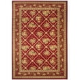 thumbnail image 4 of SAFAVIEH Lyndhurst Mason Floral Border Area Rug, Red, 5'3" x 5'3" Round, 4 of 7