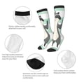 thumbnail image 3 of Rateoe Cute Raccoon Pattern Women’s Knee High Crew Socks,Trouser Socks Comfortable, Breathable, Moisture-Wicking and Soft, 3 of 6