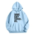 thumbnail image 3 of WEAIXIMIUNG Sweat à Capuche Zippé pour Femmes, Manches Longues, Imprimé Graphique, Léger, Pull de Football, 3 of 4