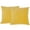 Yellow, variant on Nourison Life Styles Solid Velvet 2 Pack Purple Decorative Throw Pillow , SET2