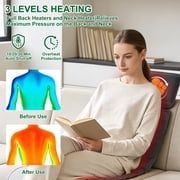 HMMSYLVA Full Body Massage Mat with Heating and 10 Vibration Motors, 9 Modes Electric Back Massage Pad with Shiatsu Neck Massager Gifts for Mom Dad