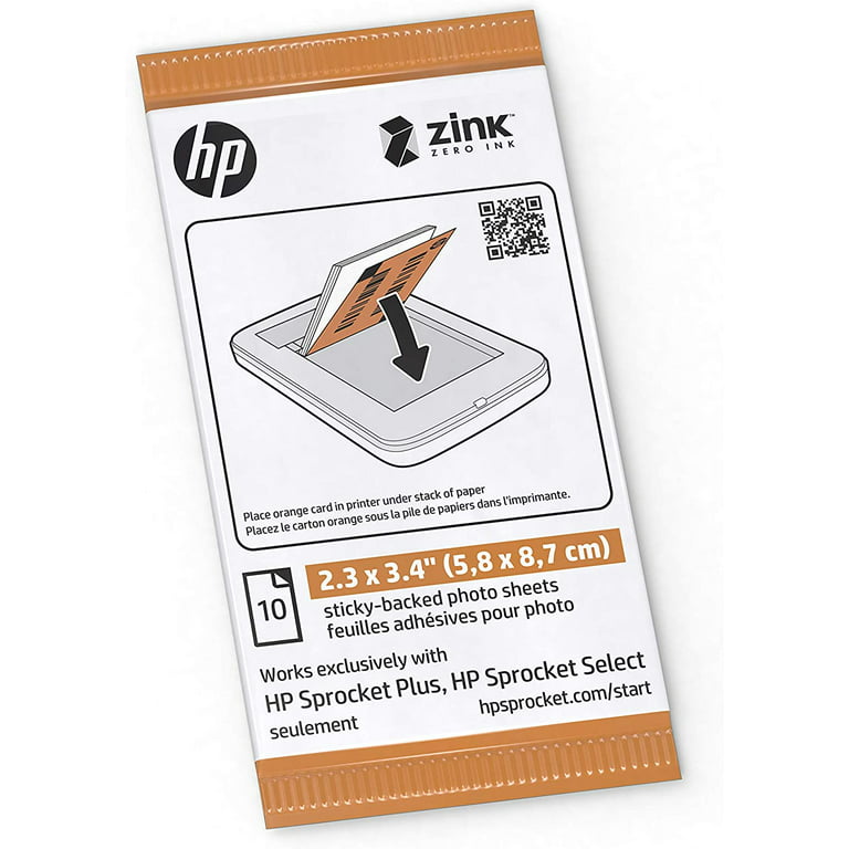 Papier HP Sprocket 3.50 x 4.25 20 Pack - Kamera Express