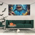 thumbnail image 2 of Pofeuu Colorful Underwater Shark Print Colorful Yard Festival Banner Sign Party Outdoor & Indoor Party Decoration Banne Festival Yard Sign-Small, 2 of 8