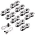 thumbnail image 1 of Irfora 1 par / 5 pares / 10 pares de eslabones de cadena de bicicleta herramienta de reparación de cadena de bicicleta eslabón perdido conector de cadena de bicicleta 6-8S / 9S / 10S / 11S / 12S Irfora Placa metálica, 1 of 7