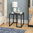 thumbnail image 4 of Evelyn&Zoe Oscar 20" Wide Square Side Table, Blackened Bronze, 4 of 8