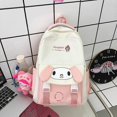 thumbnail image 3 of Anime Sanrio Peluche Kuromi Cinnamoroll Mymelody Pompom Purin Mochila Niños Niña Niño Negro Azul Kawaii Estudiante Bolsa Escolar De Ordenador, 3 of 4