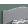 thumbnail image 5 of Contemporary Home Living 63" Upholstered Gray Leather-Look Headboard for Queen-Size Bed, 5 of 6