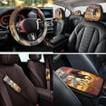 thumbnail image 4 of KUIFORTI Cool Horse Car Seat Covers Full Set Set 14 Pcs with Car Headrest Covers Cars Steering Wheel Cover Auto Seat Belt Cover Wristlet Keychain for Cars Sedans and SUVs, 4 of 7