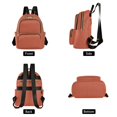 thumbnail image 2 of JIALIOU Mini Backpack Purse for Women Quilted Casual Daypack Small Travel Shoulder Bag, Rust Red, 2 of 7