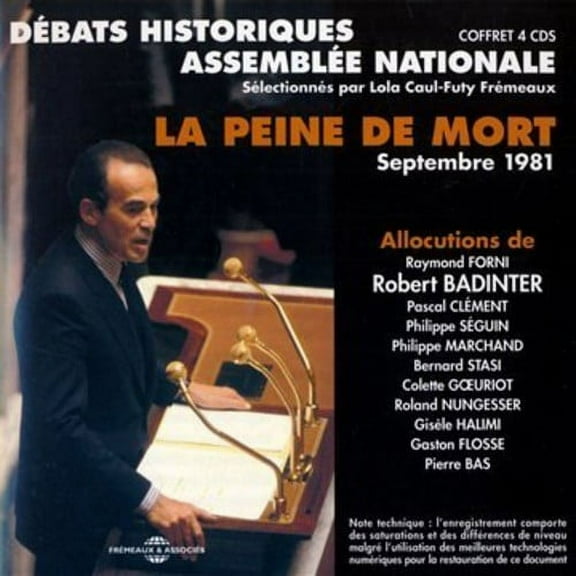 Robert Badinter - La Peine De Mort - Music & Performance - CD