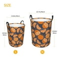 thumbnail image 5 of Balery Various Oranges Round Laundry Basket with Handles Waterproof Freestanding Laundry Hamper for Clothes Toys in the Dorm and Family-Medium, 5 of 8