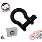 (1) D-Rhino 3/4" D-Ring Shackles JEEP OFF ROAD Towing Chain Bow Buckle Black 4¾T