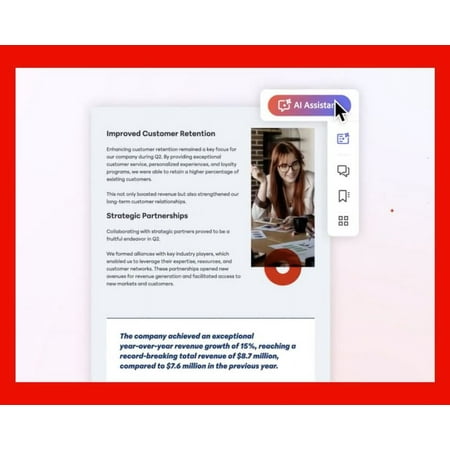 Adobe - AI Assistant for Acrobat - Mac OS, Windows [Digital]