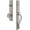 Satin Nickel, variant on Grandeur 849188 Carre Solid Brass Rose Dummy "S" Grip Handleset - Brass