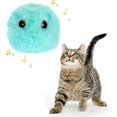 thumbnail image 1 of Pelota de juguete CHAO con forma de pájaro azul con hierba gatera 5,5 cm, 1 of 5
