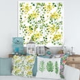 thumbnail image 3 of Designart 'Vibrant Yellow Summer Wildflowers On White' Traditional Framed Art Print, 3 of 4