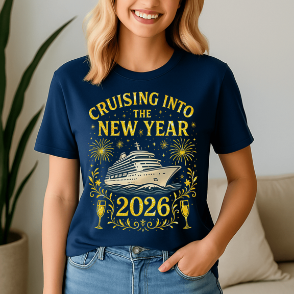 Cruising Into 2026, Happy New Year Tshirt, 2026 Celebration Shirt, Festive Party Tee, New Year Gifts