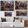 thumbnail image 4 of Designart "Meadow of Poppies Purple and Pink I" Floral Wall Art - Traditional Pink Poppies Entryway Wall Art Print, 4 of 4