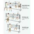 thumbnail image 6 of Badminton Net Set Portable Sports Set for Badminton Tennis Kids Volleyball Pickleball Easy Setup Nylon Net with Poles for Indoor Outdoor Court,16.5FT, 6 of 8