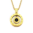 thumbnail image 1 of MOON & SELF Collar Rueda Del Destino Laminado Oro 18k Zodiacal Giratorio, 1 of 5