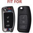 thumbnail image 2 of Zinc Alloy Car Key Cover, Folding Key Shell 3 Buttons (matte Color) (1 Pc), 2 of 5