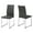 Gray, variant on Pemberley Row Polyurethane White Dining Chair Chrome Upholstered 38" Unassembled