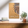 thumbnail image 2 of Bethany Beach, Delaware, Footprints in Sand Birch Wood Wall Sign (12x18 Rustic Home Decor, Ready to Hang Art), 2 of 5