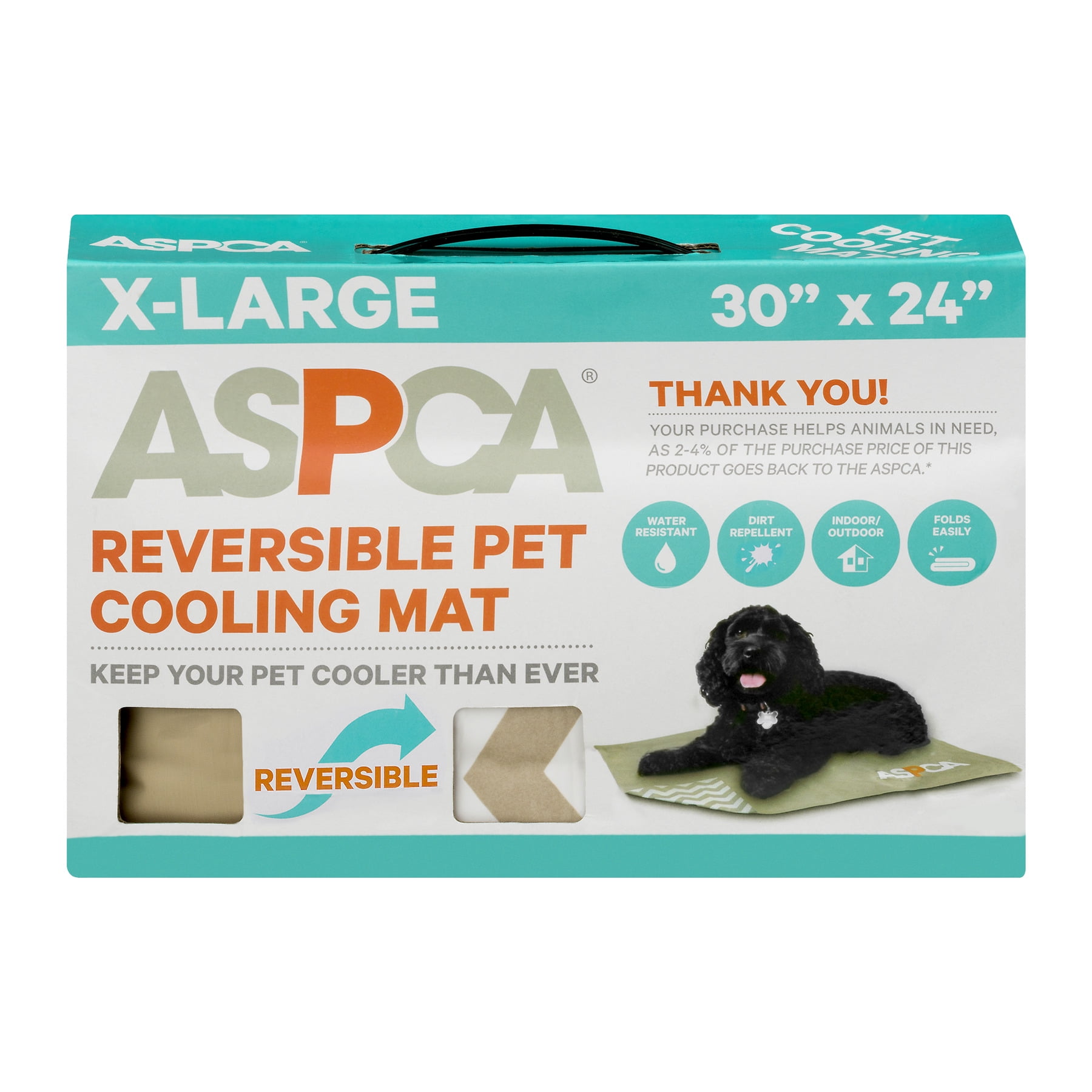 ASPCA Reversible Pet Cooling Mat, Tan 