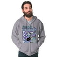 thumbnail image 4 of The Smurfs Kanji Gargamel Daily Grind Zip Hoodie Sweatshirt Men Brisco Brands M, 4 of 6