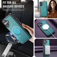 thumbnail image 3 of Funda magnética con billetera RFID para iPhone 16 de 6.1" Dteck, 3 of 9