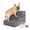 Beige., variant on NAPWAYS Dog Stairs for Small Dogs, 18" H, 4-Step Pet Steps for Bed Couch Sofa and Chair, Non-Slip Balanced Pet Ramp for Injured & Senior Pets with Washable Cover and Durable High Density Foam, Grey