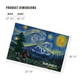 thumbnail image 4 of Lantern Press 1000 Piece Jigsaw Puzzle, Durango, Colorado, Bigfoot, Starry Night, 4 of 5
