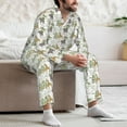 thumbnail image 7 of Disketp Jungle Animal Mens Pajama Set, Soft Warm Long Sleeve Sleepwear, Cozy Button-Down Pjs for Men-Large, 7 of 7