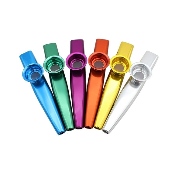 QAYOZ Music Instruments Bulk Toy Kazoos for Adults Metallic Child