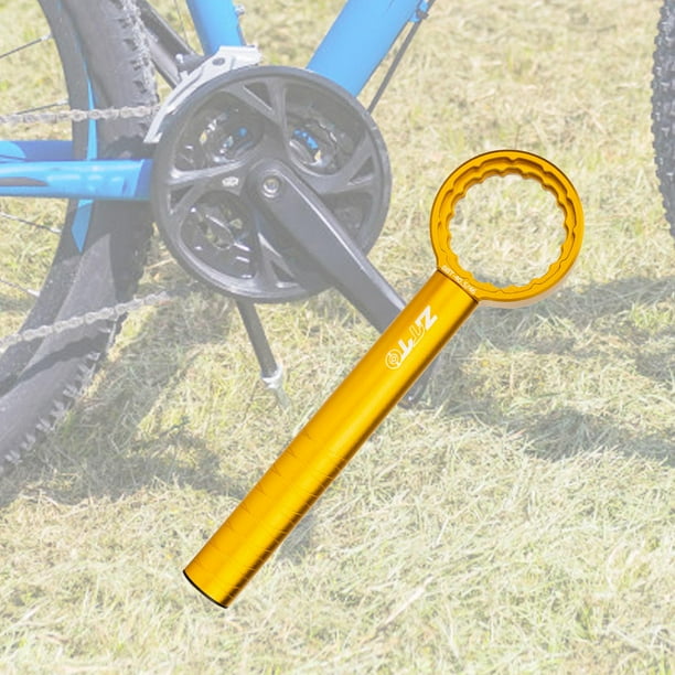 Llave de pedalier portátil, ligera, 1, alta resistencia, 12 muescas Oro
