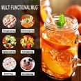 thumbnail image 4 of Mason Jar Cups Mason Jars With Handle And Lids Mason Jar Drinking Glasses, 4 of 7