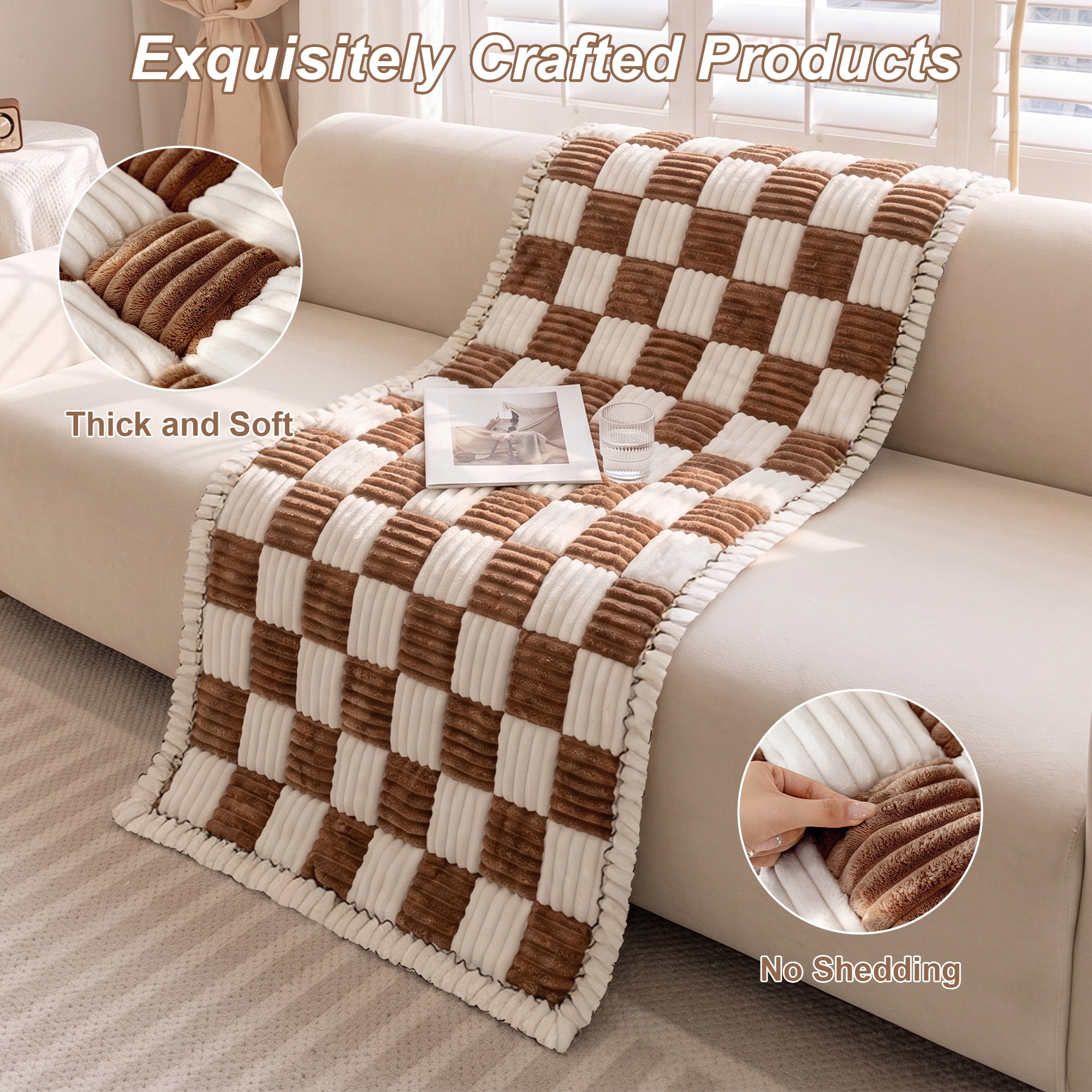 Sanmadrola Couch Cover Sofa Cover Slipcover Furniture Protector for Dog Cat Pet Non Slip Cushion Couch Sofa Covers