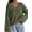 Green, variant on DOKOTOO Sweaters for Women V Neck Long Sleeve Crochet Knit Pullover Lightweight Sweater Drop Shoulder Casual Fall Winter Tops S-2XL