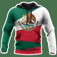 thumbnail image 3 of Sudadera con capucha con estampado 3D de la bandera de México para hombre, sudadera informal de camuflaje, sudadera con capucha de gran tamaño para hombre y mujer, ropa deportiva para hombre, 3 of 5