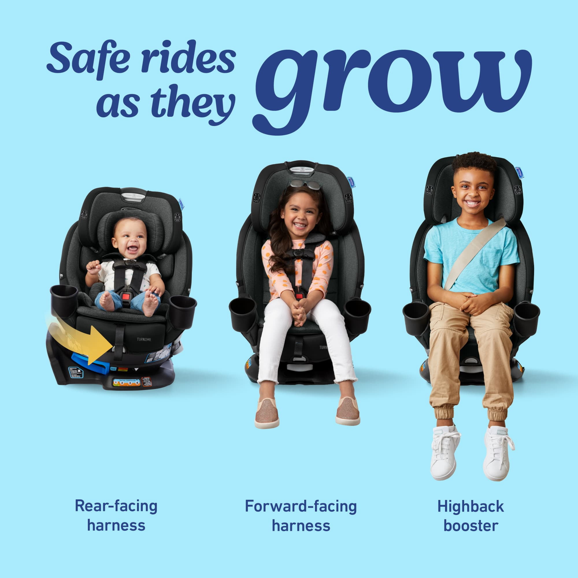 Graco Turn2Me 3-in-1 Car Seat, Cambridge