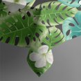 thumbnail image 4 of 52x52in(132x132cm) Square Tablecloth, Waterproof Polyester Table Cover, Wrinkle Resistant & Washable Fabric for Dining, Kitchen, Picnic, Tropical Leaf Print, 4 of 5