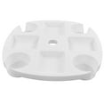 thumbnail image 4 of Plateau de Table Parapluie, Plateau de Table Parapluie de Plage PP Rond Résistant aux Intempéries Blanc pour Collation, 4 of 8