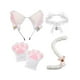 thumbnail image 1 of Disfraz de Halloween Sunnimix Orejas de Gato Cola y Pata Blanco, 1 of 8